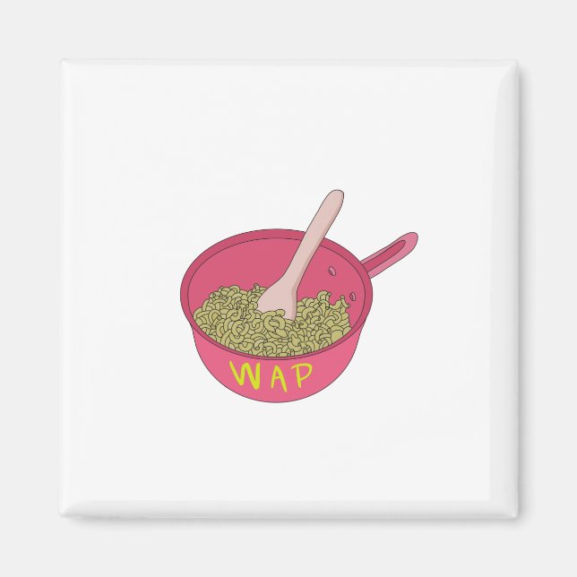 WAP Macaroni i en pot Magnet (Framsidan)