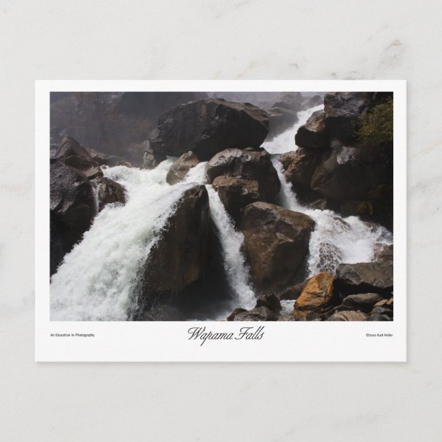 Wapama Falls-utskrifter Vykort (Framsida)