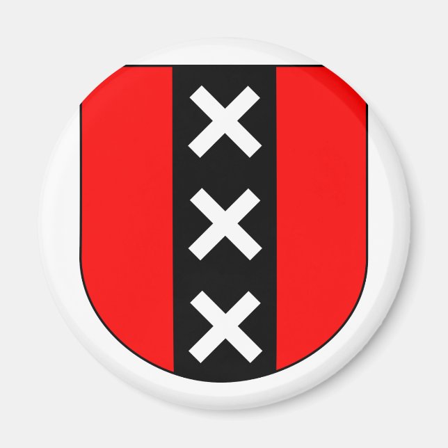 Wapen Amsterdam, Nederländerna Magnet (Framsidan)