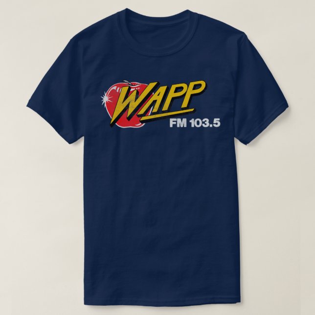 WAPP Apple NYC 80s Radio Station T Shirt (Design framsida)