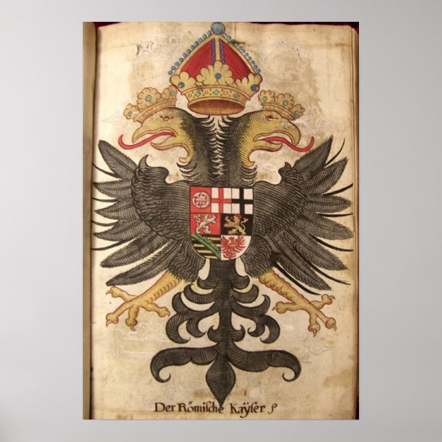 Wappen der Römische Kaiser aus dem Mittelalter Poster (Framsidan)