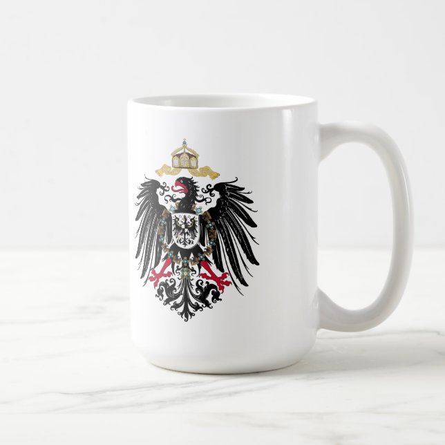 Wappen Deutsches Reich 1889 Reichsadler Kaffemugg (Höger)