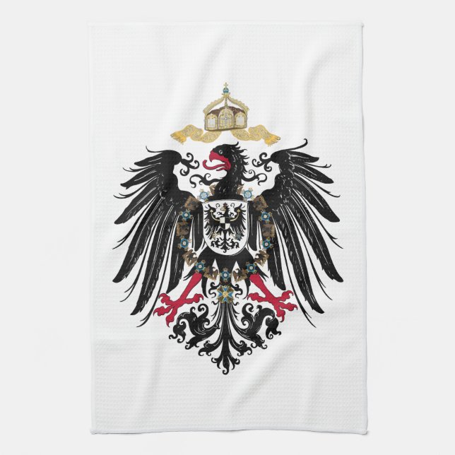 Wappen Deutsches Reich 1889 Reichsadler Kökshandduk (Vertikal)