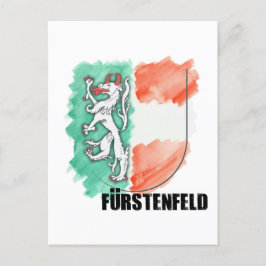 Wappen Steiermark Aquarell Fürstenfeld Vykort