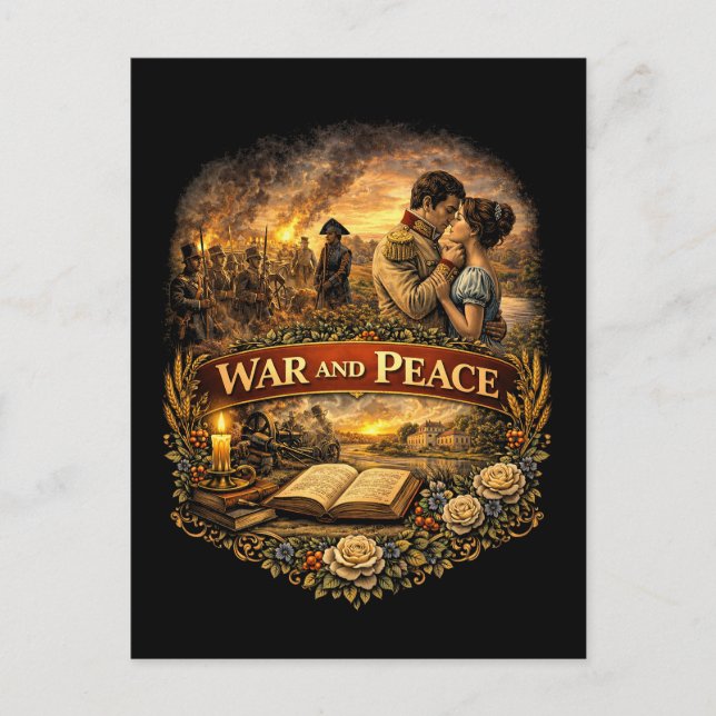 War and Peace Vykort (Framsida)