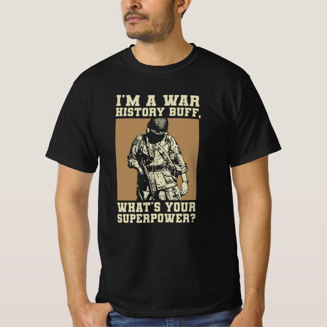 War History Buff - WW2 Enthusiast T Shirt (Framsida)