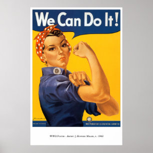 War-Poster-30: Rosie riveteren Poster