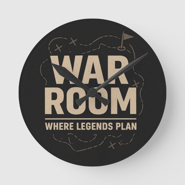 War Room Mentalitet — Fokus, Strategi & Disciplin Rund Klocka (Framsida)