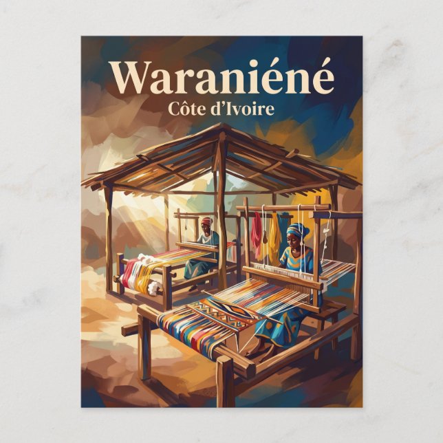 Waraniéné vävby Côte d'Ivoire Vykort (Framsida)