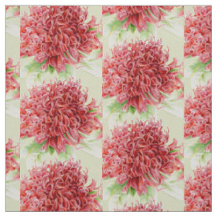 Waratah  akvarell konst tyg