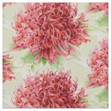 Waratah akvarell konst tyg