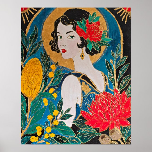 Waratah skönhet poster (Framsidan)