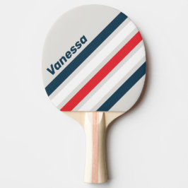 Warbird Vinklad Randig med Namn Pingisracket