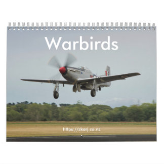 Warbird - ZK-ARJ (medium, 2 sidor per månad) Kalen Kalender