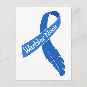 Warbler Nacke Ribbon Vykort