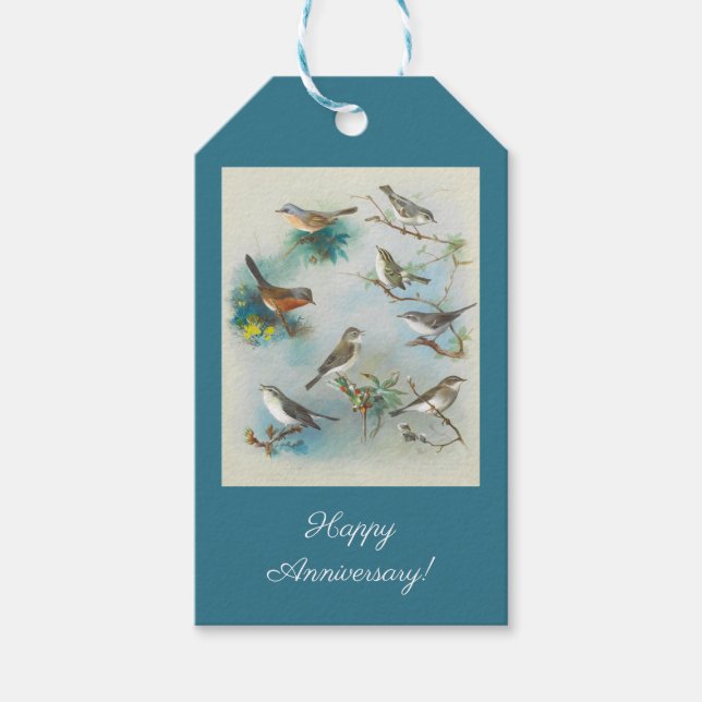 Warbler och Wrens Presentetikett (Framsidan)
