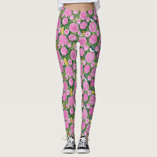 Warblers och peonies Tote Bag Leggings