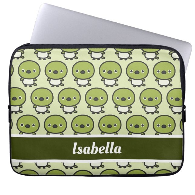 Warbling White-öga Laptop Fodral (Framsidan)