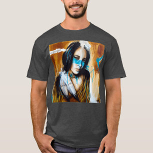 Warcolor Native American Art Tim Miklos T Shirt