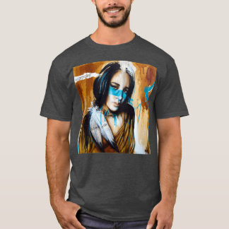 Warcolor Native American Art Tim Miklos T Shirt