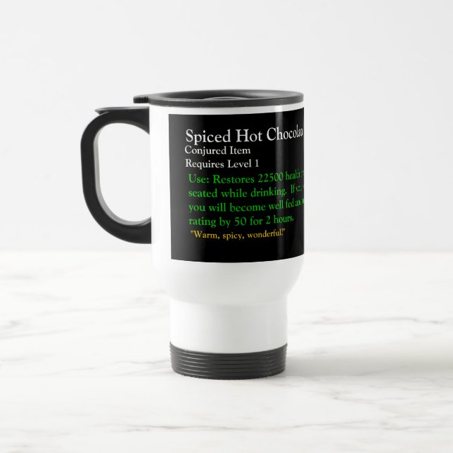 Warcraft för kryddad varm choklad themed mugg (Vänster)