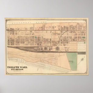 Ward 12 i Pittsburgh, Pennsyvania Poster