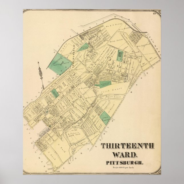 Ward 13 i Pittsburgh, Pennsyvania Poster (Framsidan)
