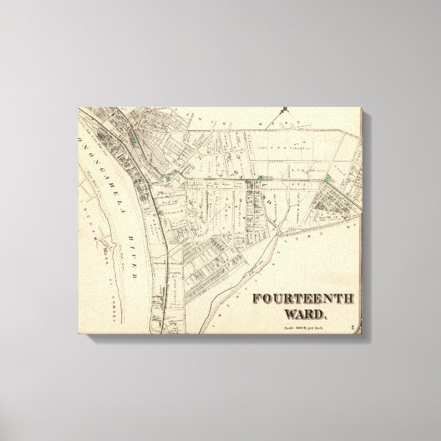 Ward 14 i Pittsburgh, Pennsyvania 2 Canvastryck (Framsida)