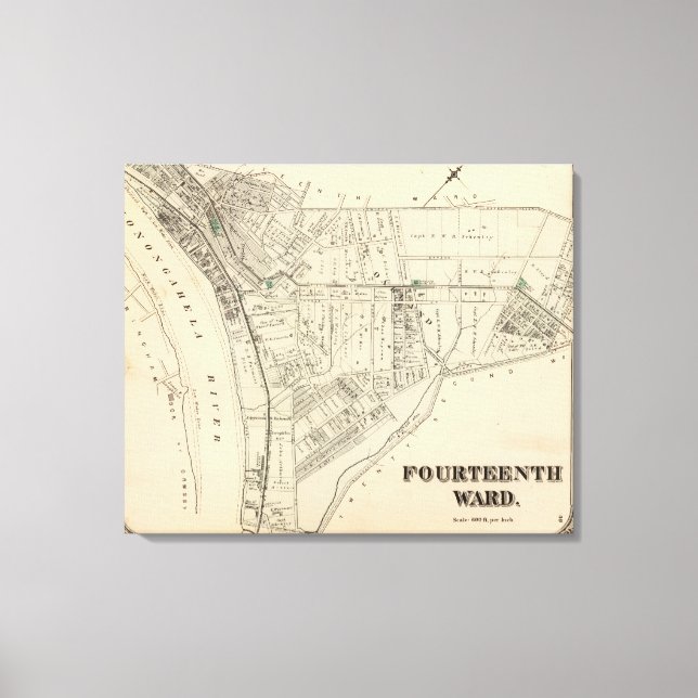Ward 14 i Pittsburgh, Pennsyvania 2 Canvastryck (Framsida)