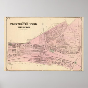 Ward 14 i Pittsburgh, Pennsyvania Poster