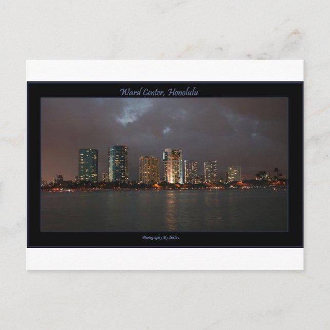 Ward Center Honolulu Vykort (Framsida)