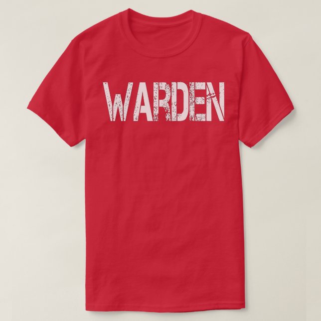 Warden Halloween Costume Game Fish-fängelset T Shirt (Design framsida)