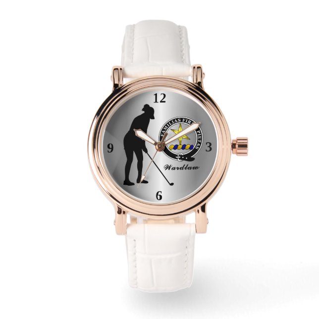 Wardlaw Klan Badge (Hers) Golf Armbandsur (Framsida)