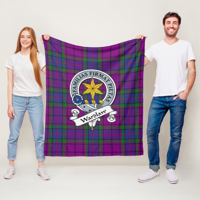 Wardlaw Klan Badge Tartan Play Fleecefilt (På plats)