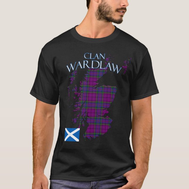 Wardlaw Scottish Klan Tartan Scotland T Shirt (Framsida)