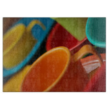 Ware för kök för Mång--färg Fiestaskärbräda