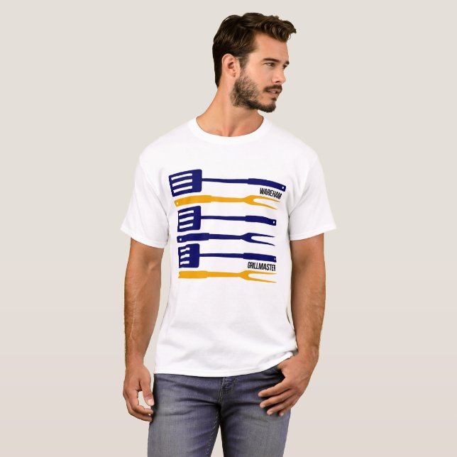 Wareham Grillmaster Tee Shirt (Hel framsida)