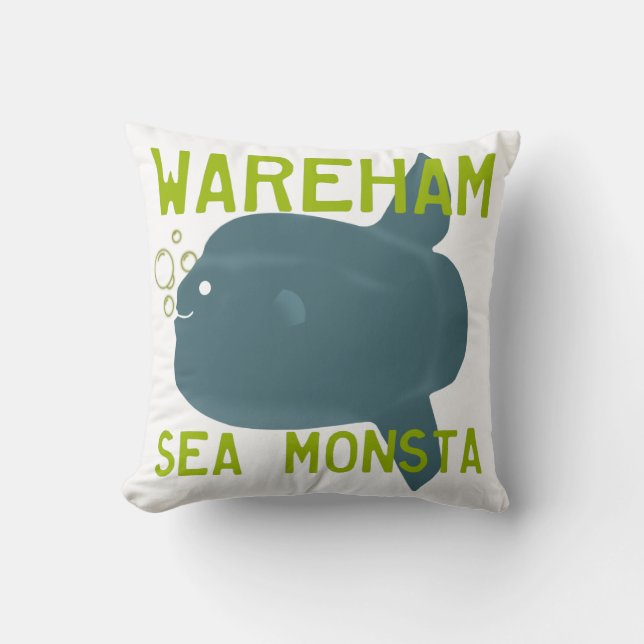 Wareham Sea Monster Dekorativ kudde 16 x 16 (Framsida)