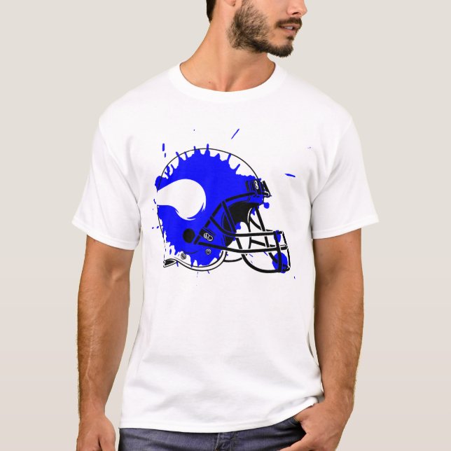 Wareham Vikings Stänk Helmet Tee (Framsida)
