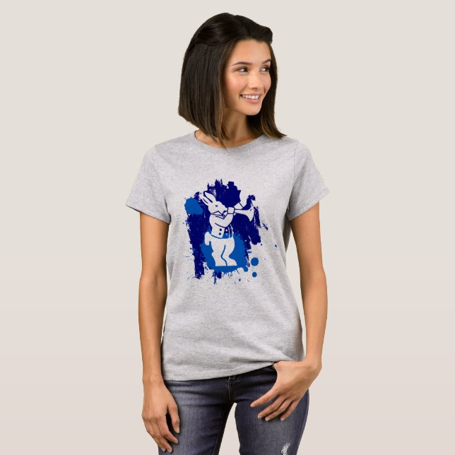 Wareham White Rabbit Dam Tee (Hel framsida)