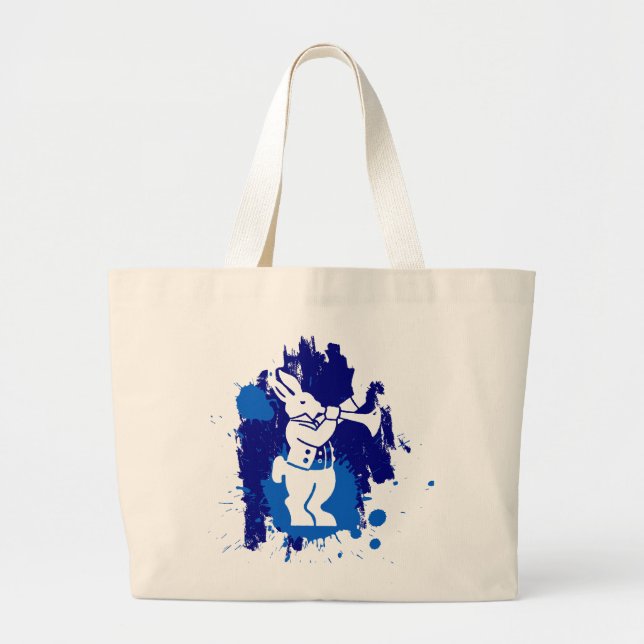 Wareham White Rabbit Jumbo Tote Tygkasse (Framsidan)