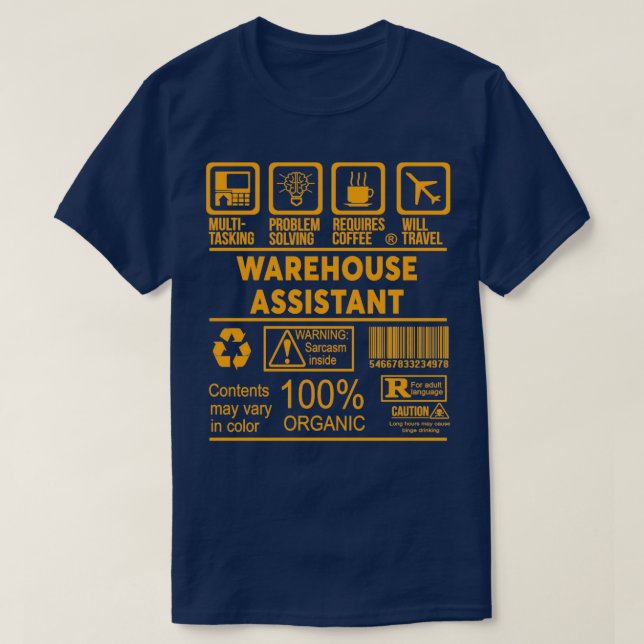 WAREHOUSE ASSISTANT NICE DESIGN 2017 1 T SHIRT (Design framsida)