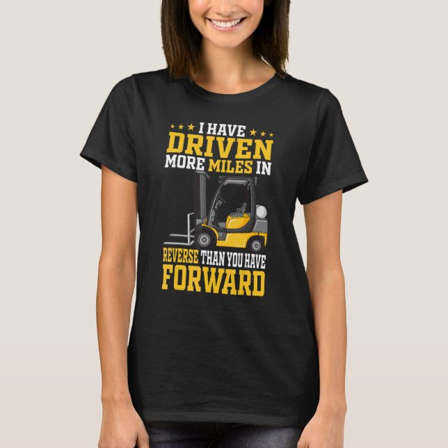 Warehouse Forklift Driver & Warehouse Forklift Ope T Shirt (Framsida)