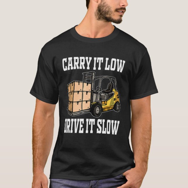 Warehouse Forklift Driver & Warehouse Forklift Ope T Shirt (Framsida)