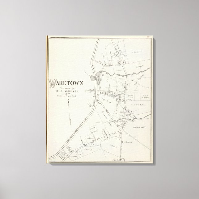 Waretown, New jersey Canvastryck (Framsida)