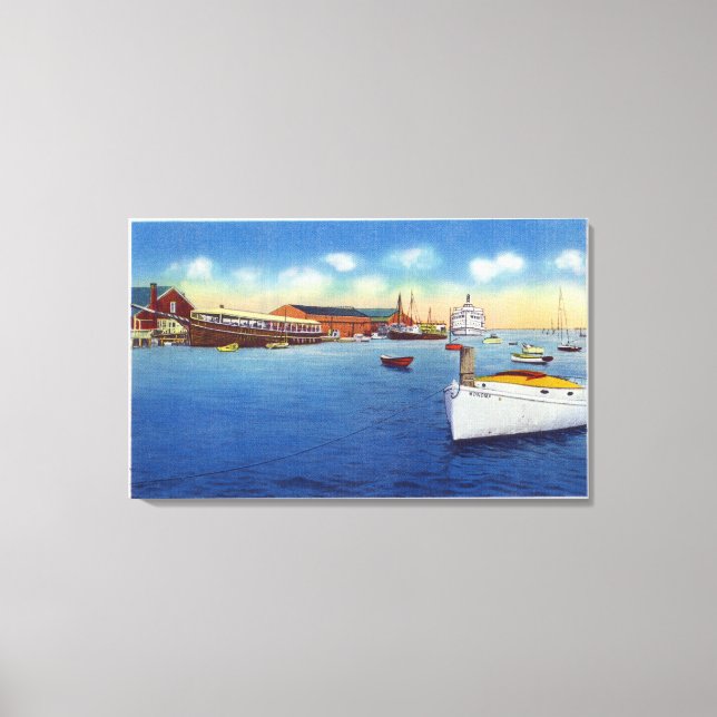 WARF-scen som visar Skipper-Frakten Canvastryck (Framsida)