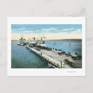 WARF-vy vid New Harbour Vykort