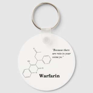 Warfarin (blodtröst) nyckelring