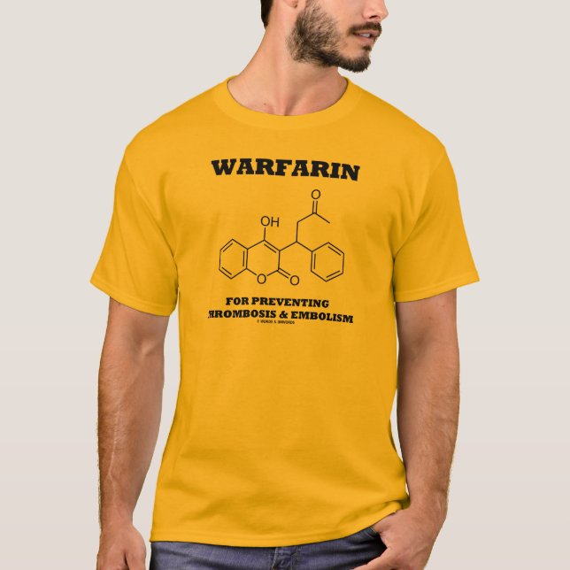 Warfarin för att förhindra blodpropp & blodpropp tee shirt (Framsida)