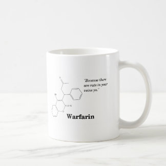Warfarin (tunnare blod) kaffemugg